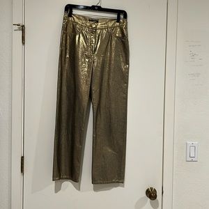 Chanel Jean type pants size 36 gold